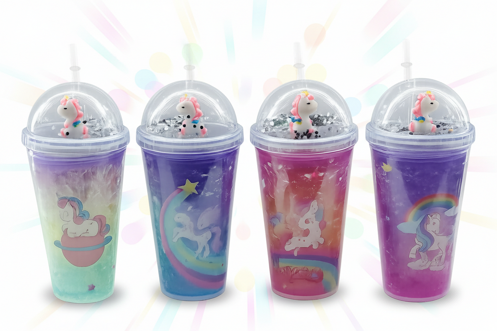 Glittery unicorn tumblers-450ml