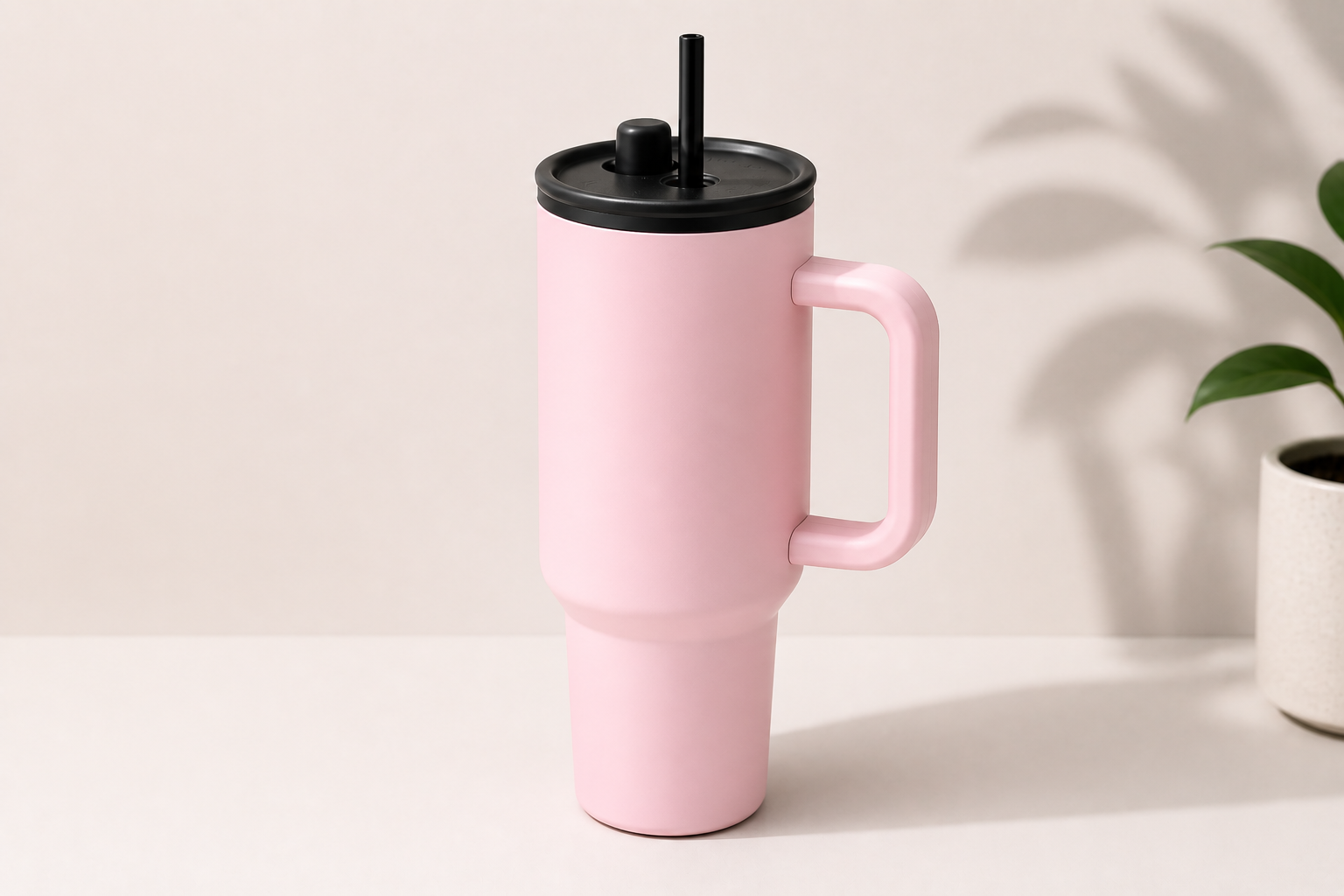 Premium 900ml Color Block Tumbler With Handles