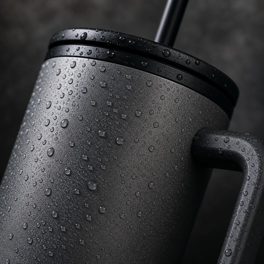 Premium 900ml Color Block Tumbler With Handles