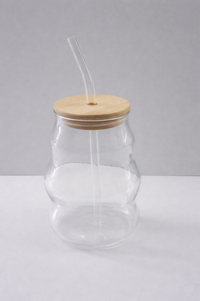 Wave Shaped Glass Cup/Tumbler-480ml