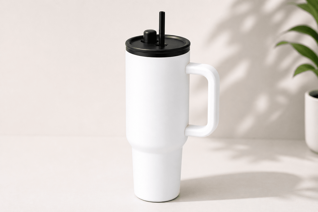 Premium 900ml Color Block Tumbler With Handles - Shilpkosha