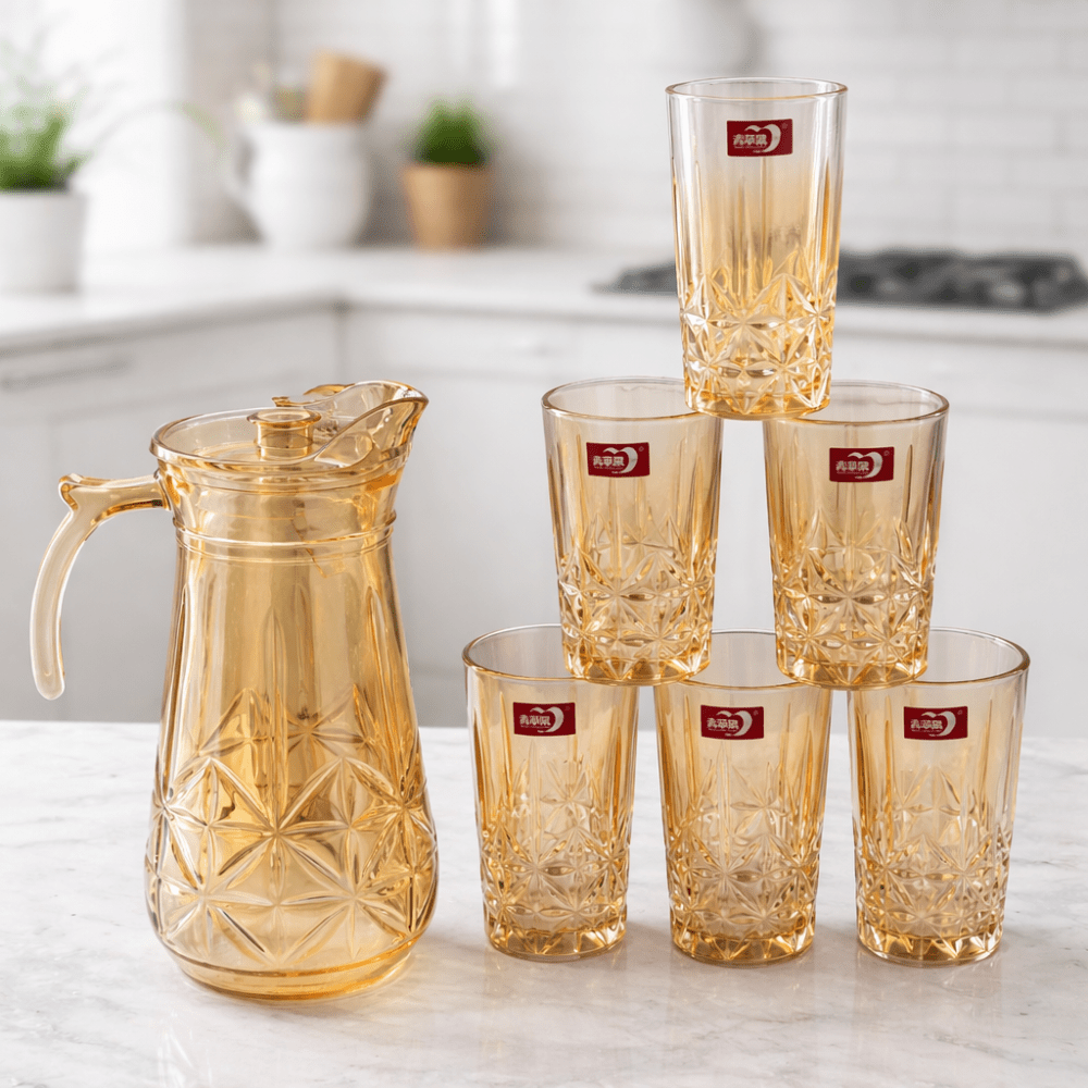 Premium Glass Pitcher & Glass Sets - Shilpkosha