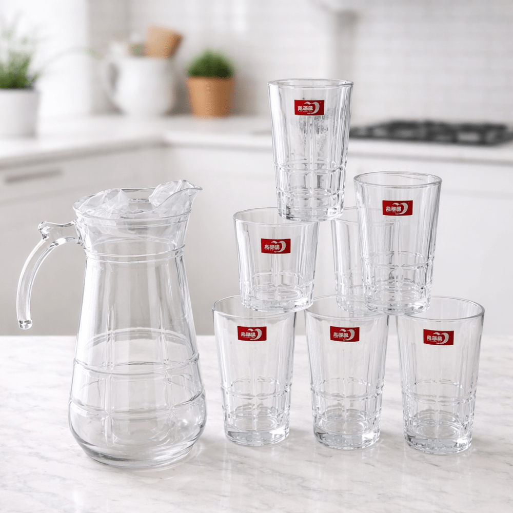Premium Glass Pitcher & Glass Sets - Shilpkosha