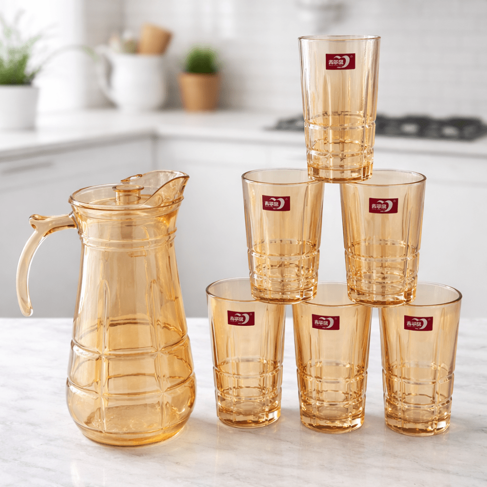 Premium Glass Pitcher & Glass Sets - Shilpkosha