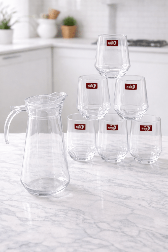 Premium Glass Pitcher & Glass Sets - Shilpkosha