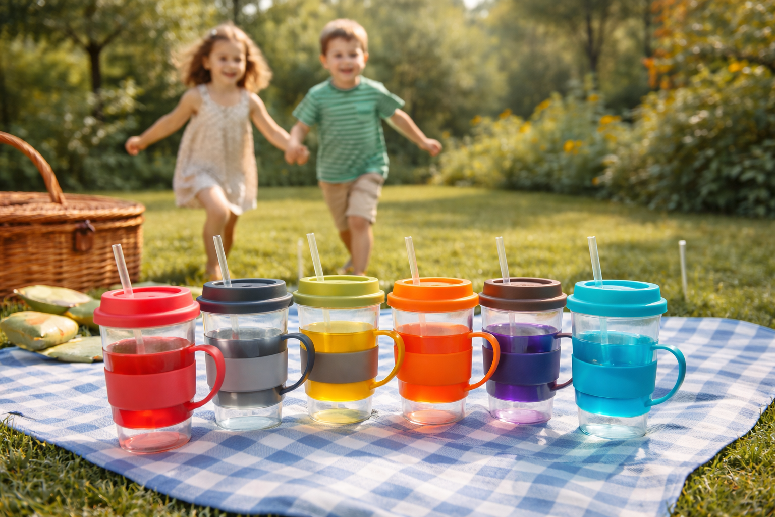 Rainbow Sipper Mugs 400ml - Shilpkosha